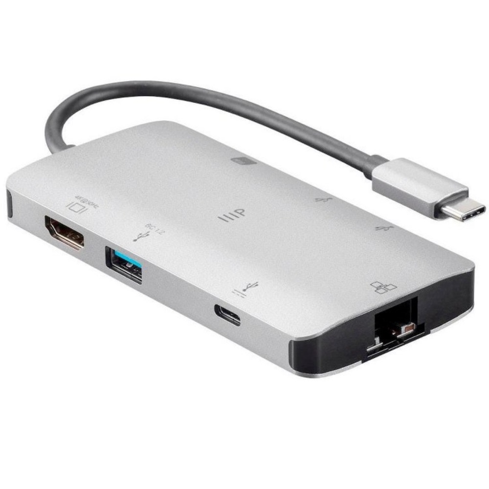 NWT Monoprice USB-C To HDMI Adapter Aluminum Gigabit Ethernet - Picture 4 of 8